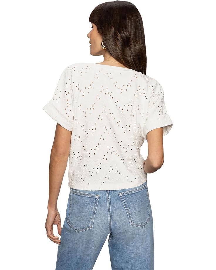 Pointelle Tie Tee Product Image