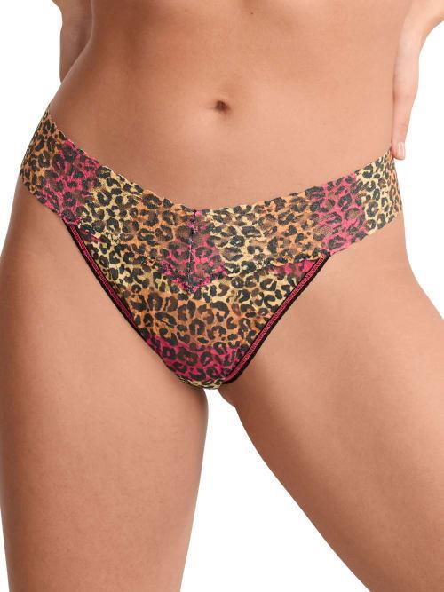 Signature Lace Original Rise Printed Thong Product Image