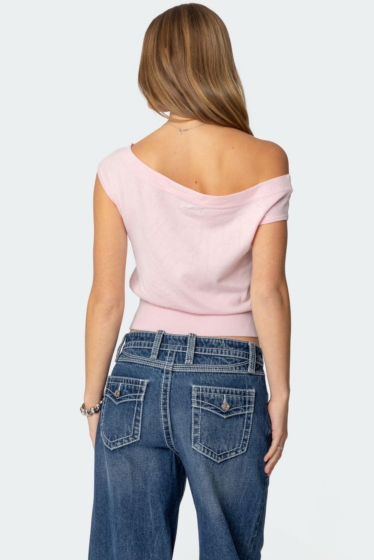 Michaela Off Shoulder Knit Top Product Image