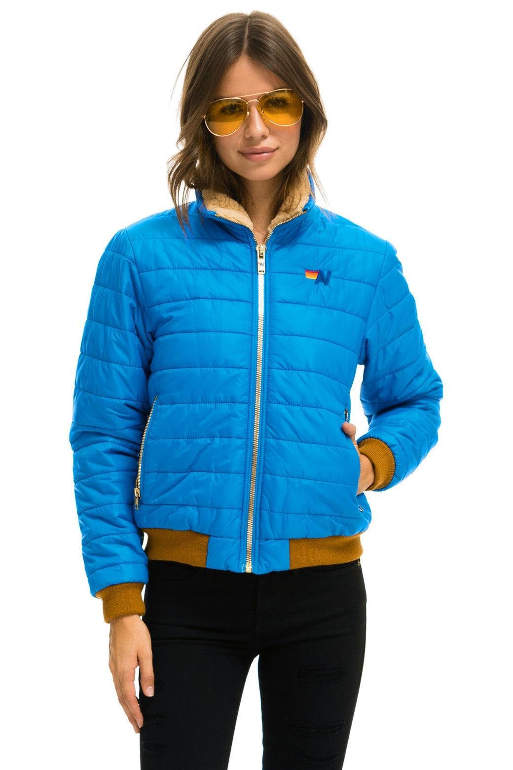 SUNBURST JACKET - BLUE CINA Female Product Image