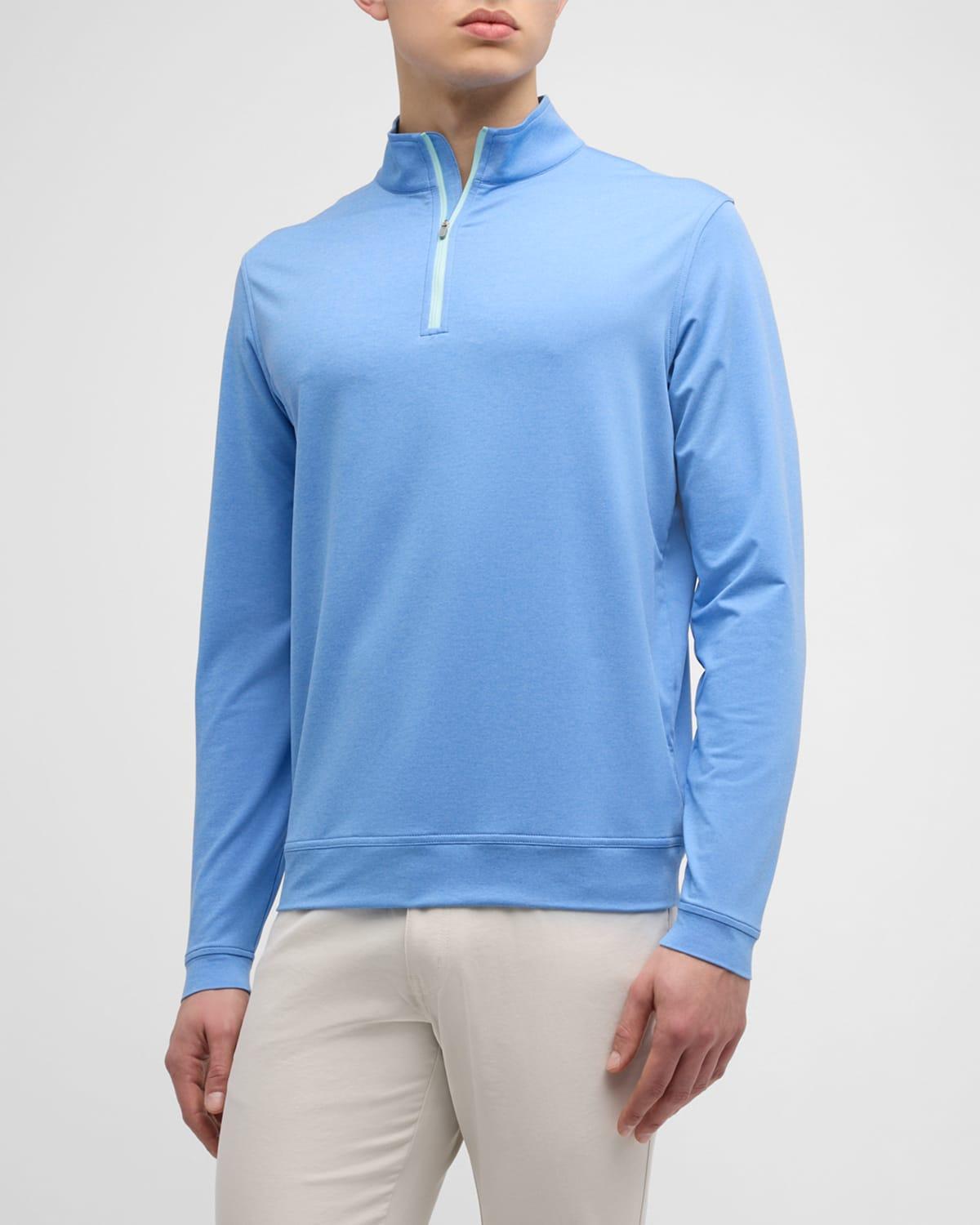 Men's Perth Melange Performance Quarter-Zip Sweater Product Image