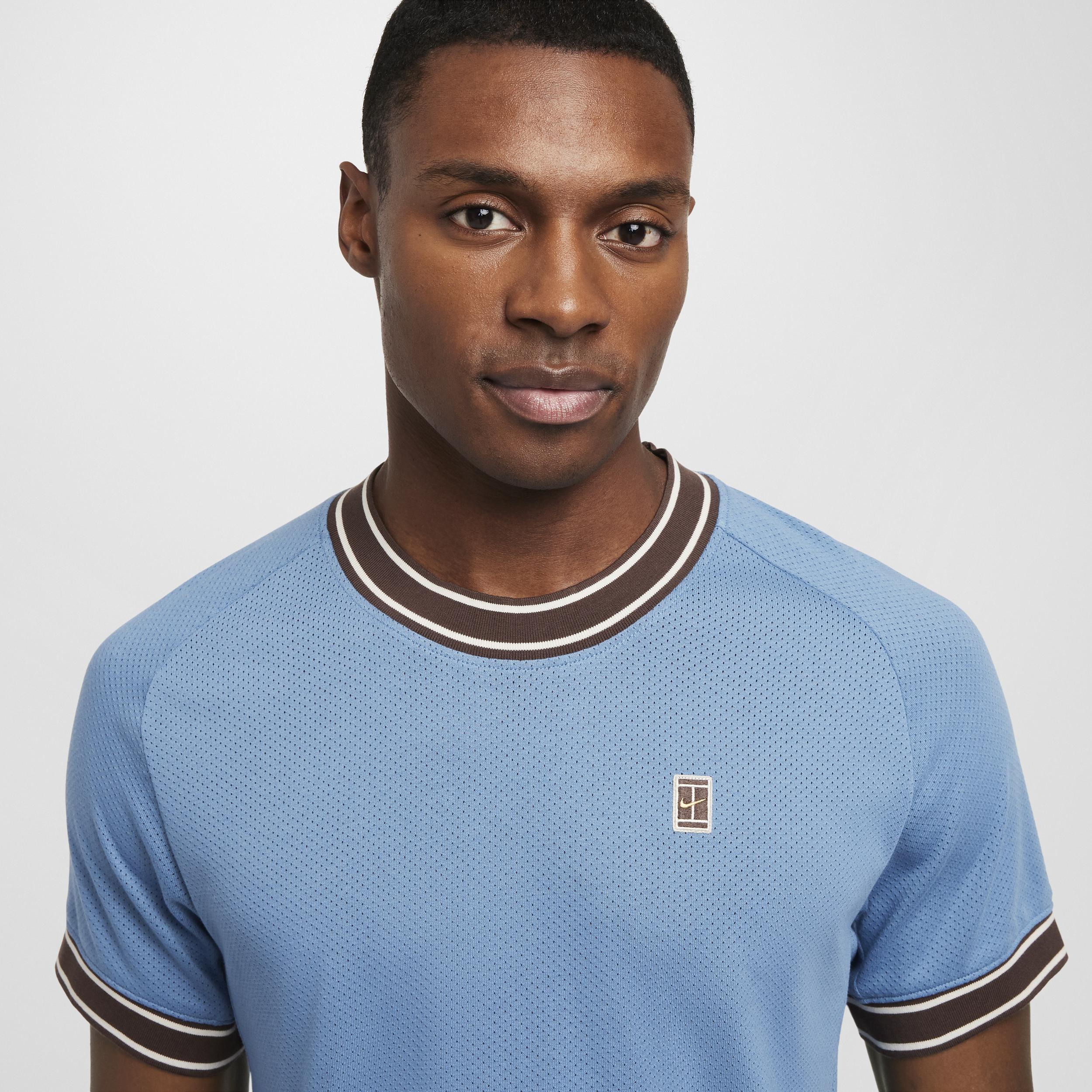 NikeCourt Heritage Men's Short-Sleeve Tennis Top Product Image