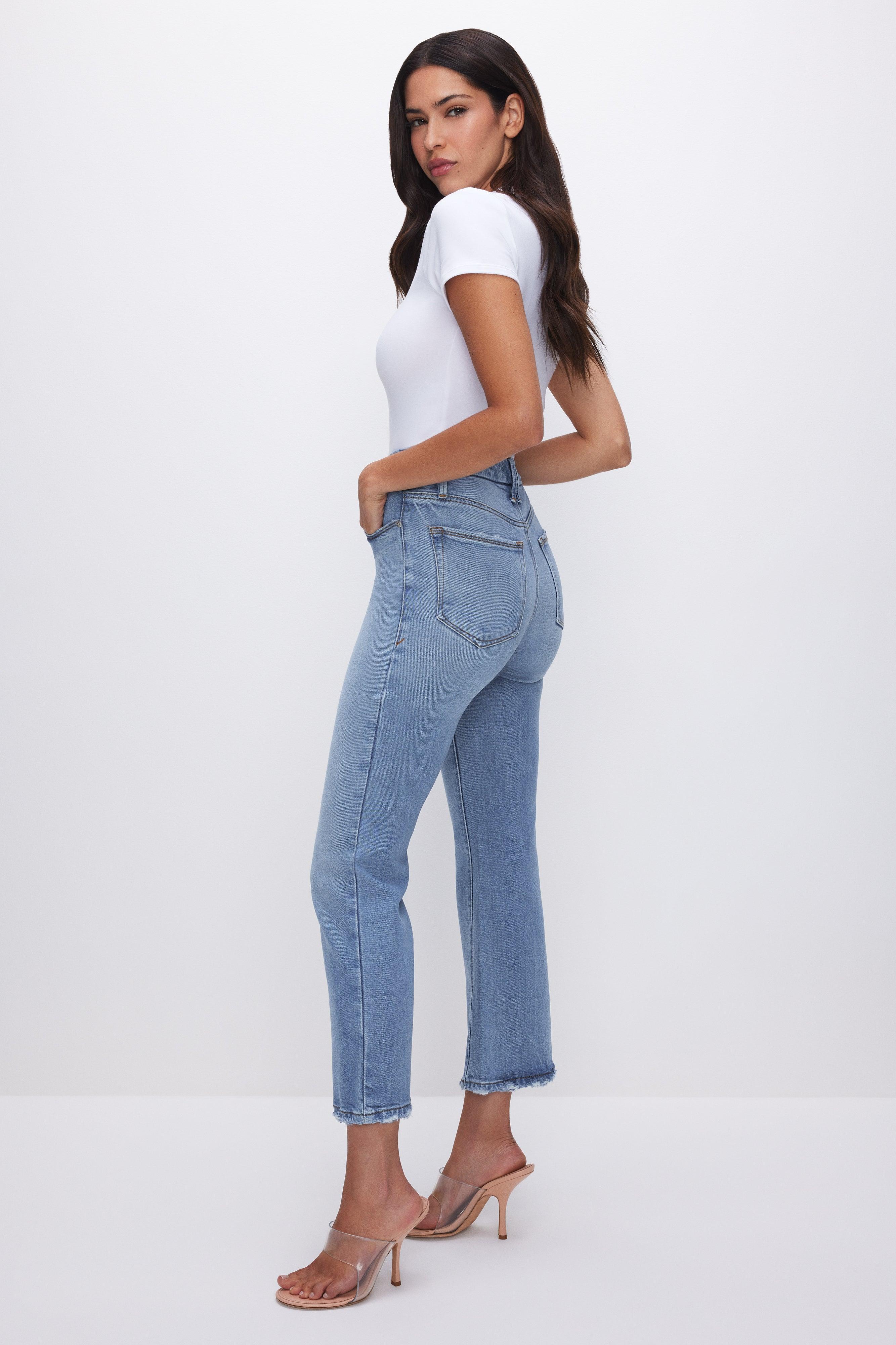 SOFT-TECH GOOD LEGS CROPPED MINI BOOT JEANS | INDIGO510 Product Image