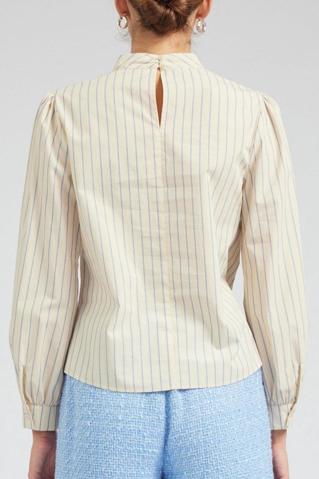 Striped Bow Top Product Image