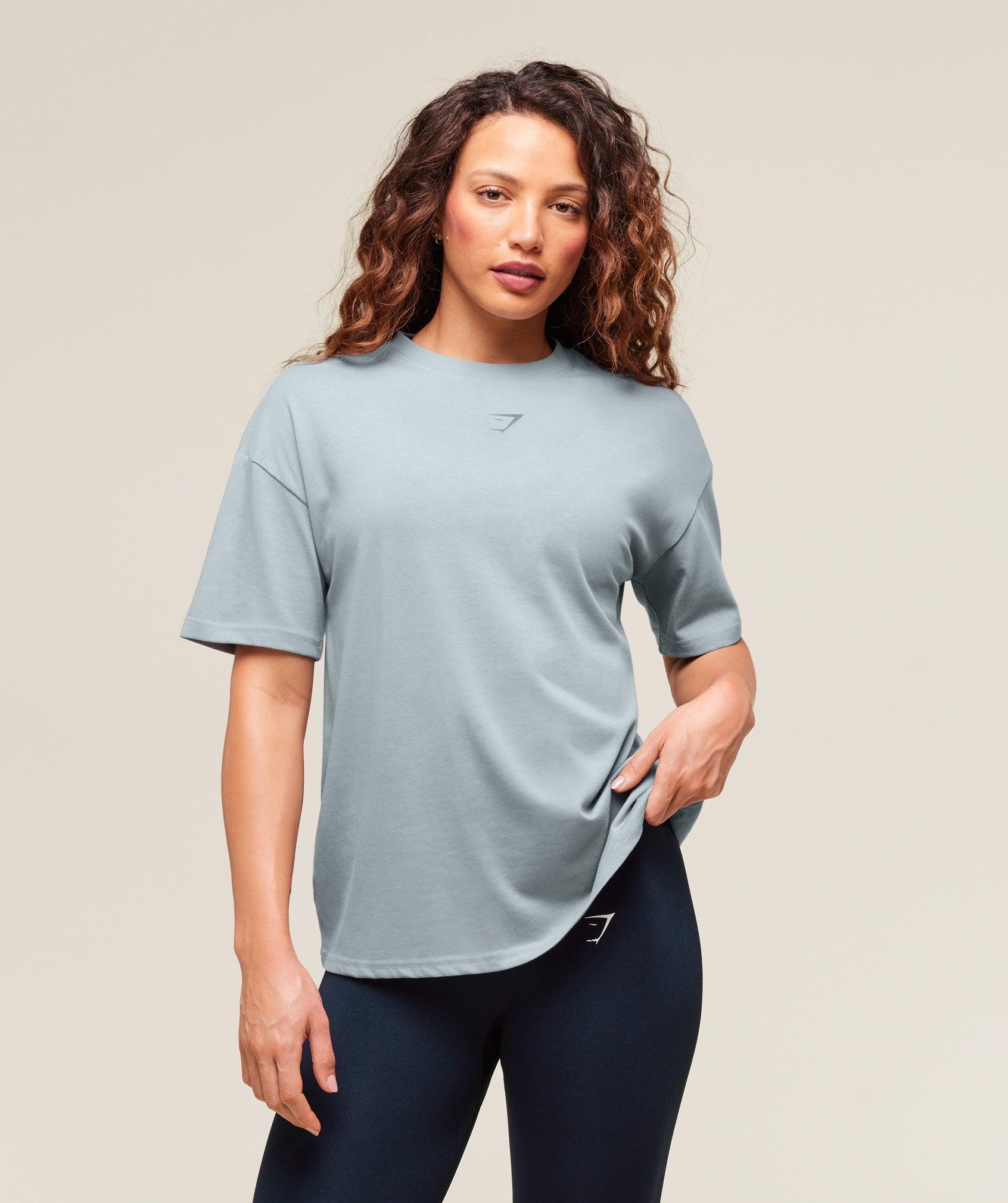 Power Oversized T-Shirt - Denim Grey Female Product Image