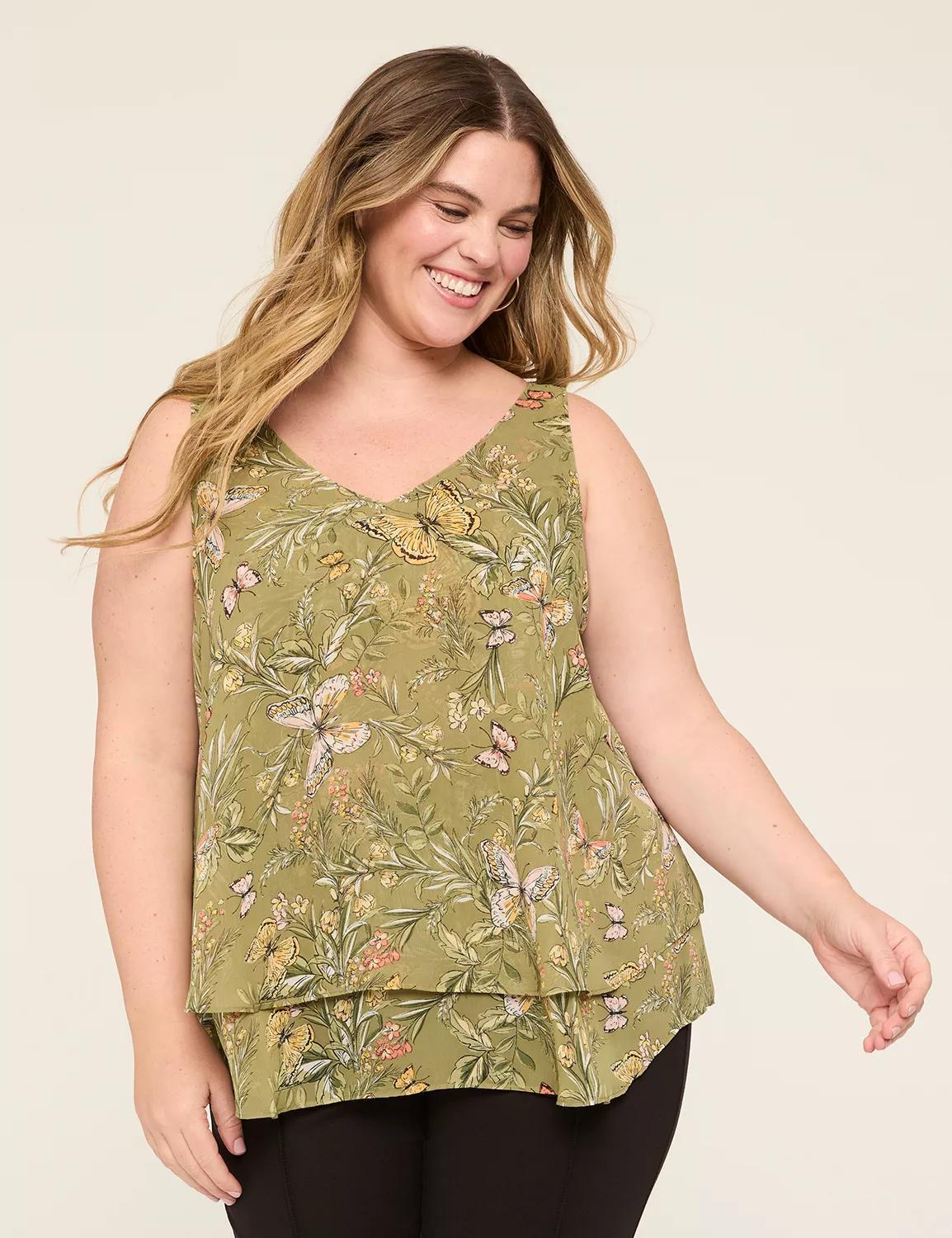 Swing Double-Layer Chiffon Tank Product Image
