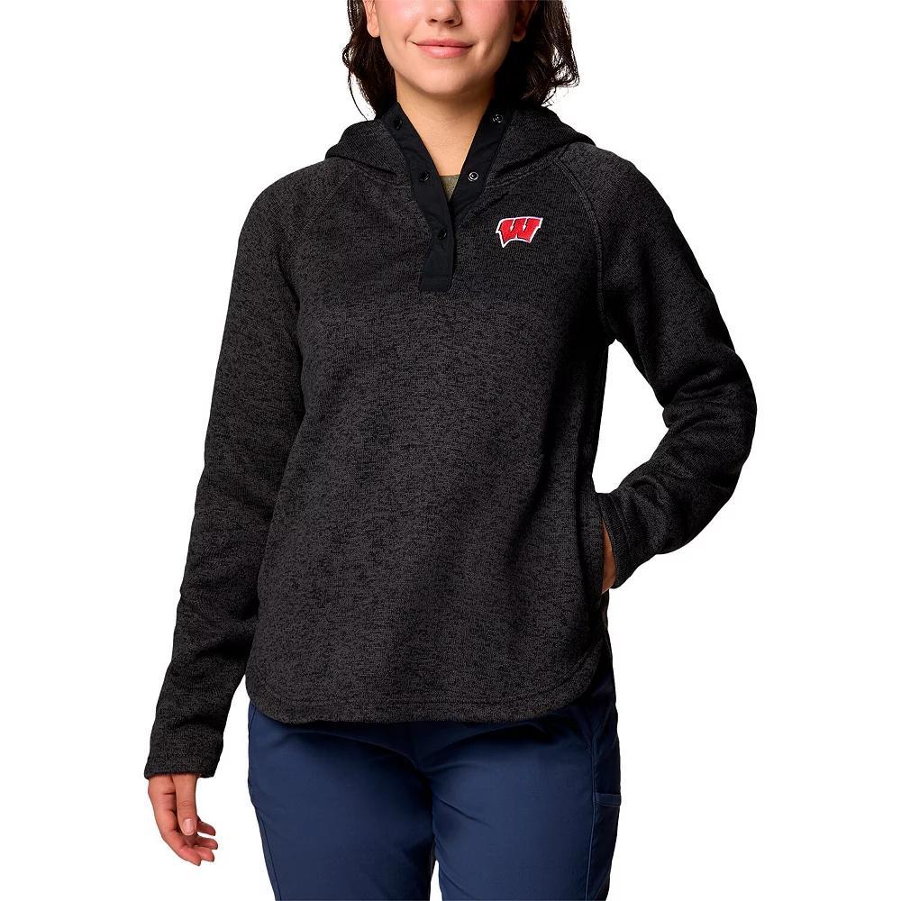 Women's Columbia Black Wisconsin Badgers Sweater Weather Raglan Pullover Hoodie, Size: XS Product Image