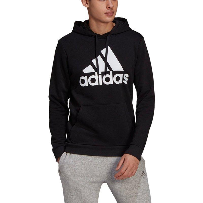 Mens adidas Essential Big Logo Fleece Hoodie Product Image