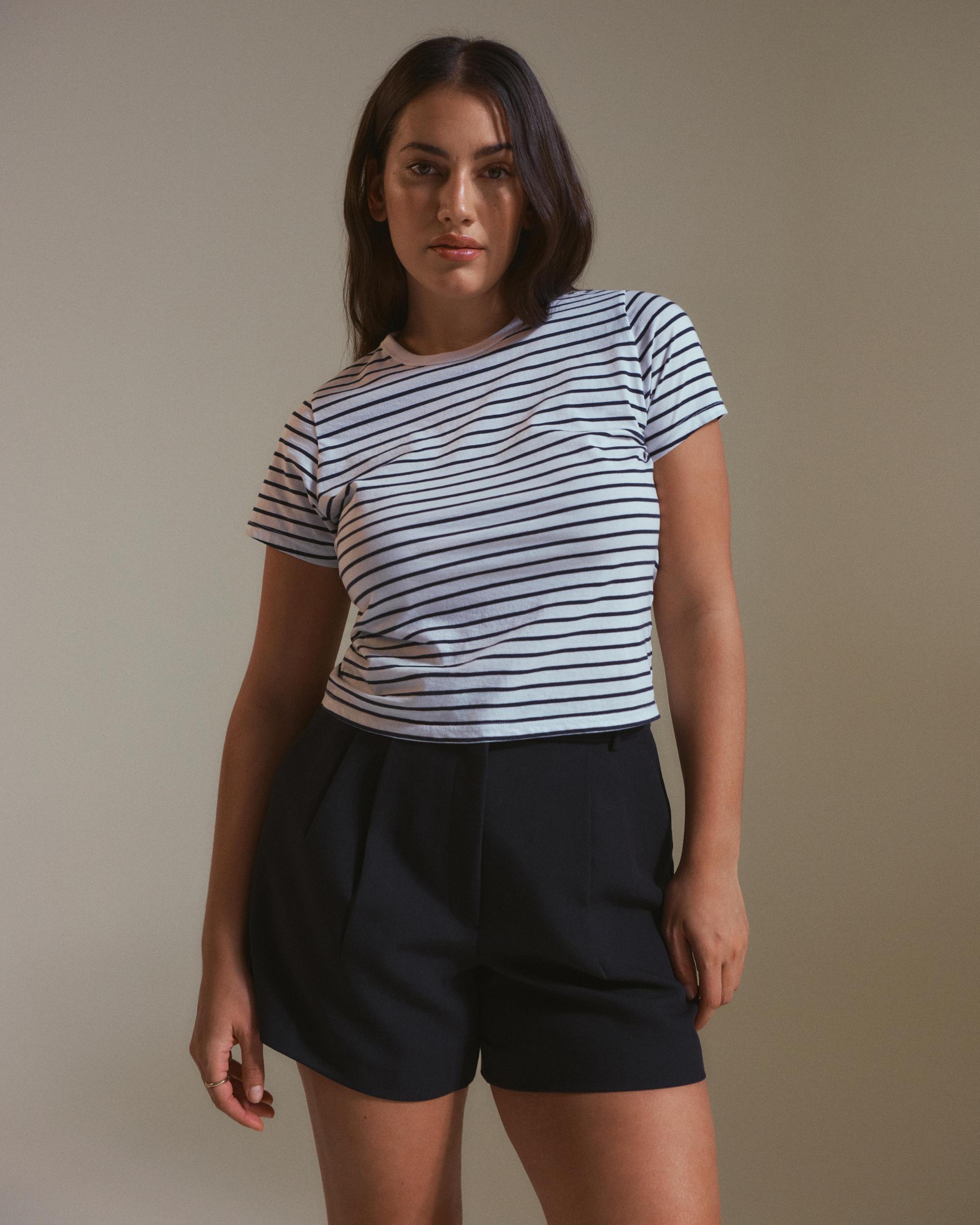 Essential Polished Body-Skimming Tee Product Image