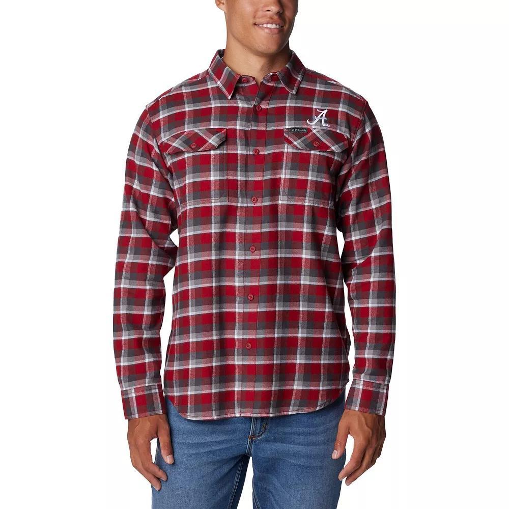 Columbia Men's Collegiate Flare Gun Flannel Long Sleeve Shirt - Alabama- Product Image