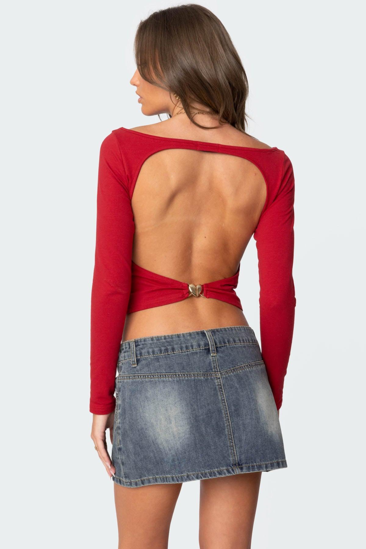 Valentine Open Back Top Product Image