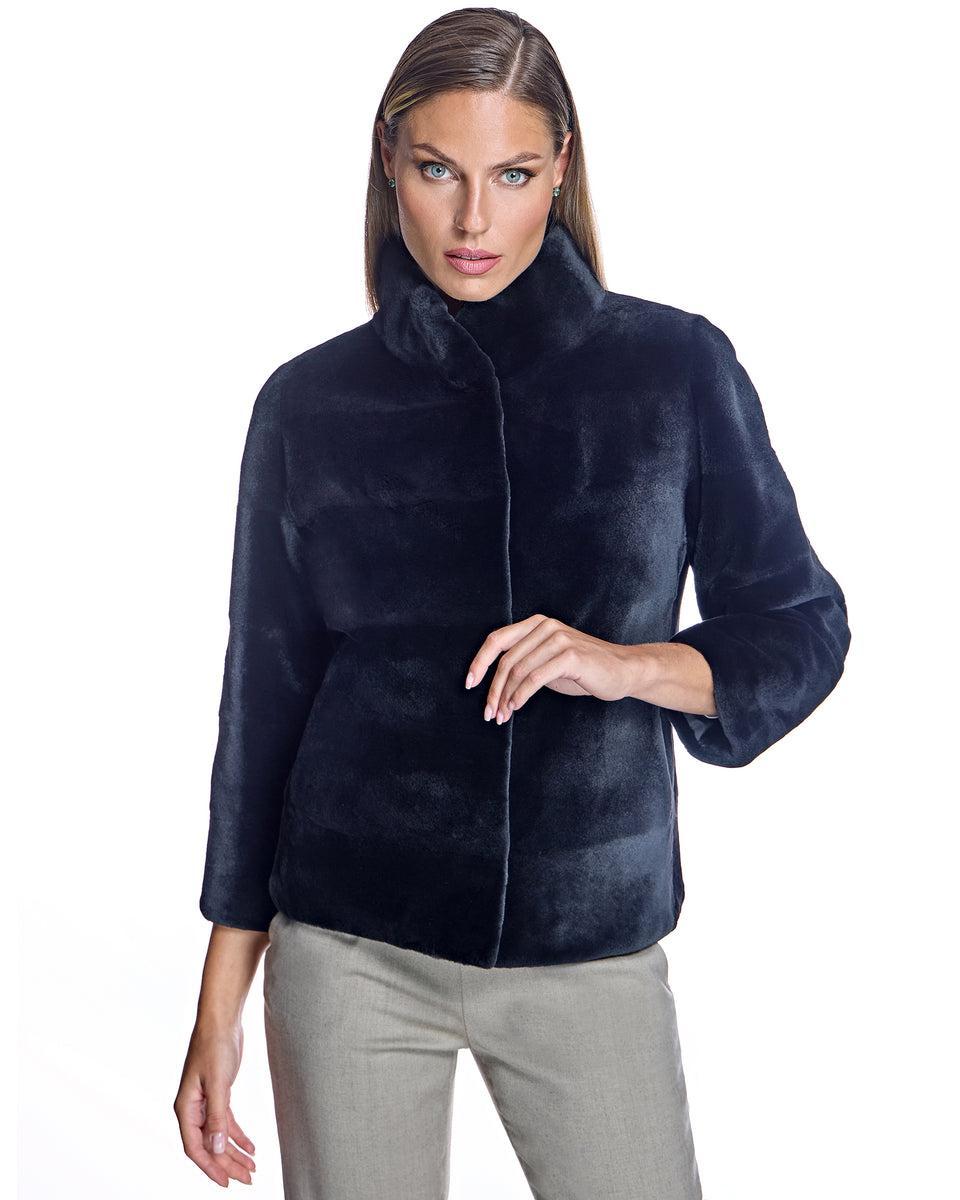 Horizontal Sheared Mink Jacket Product Image