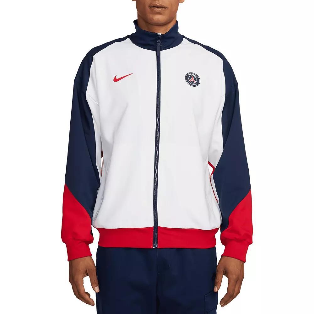 Men's Nike White Paris Saint-Germain 2024/25 Strike Anthem Full-Zip Jacket,  Product Image
