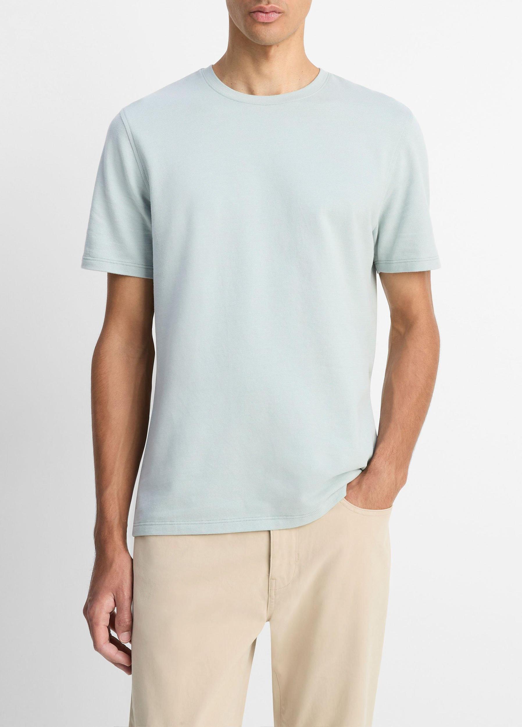 Birdseye Jacquard Pima Cotton T-Shirt Product Image