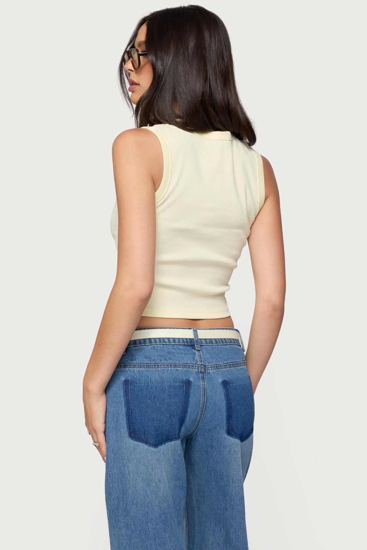 Basel Button Up Tank Top Product Image