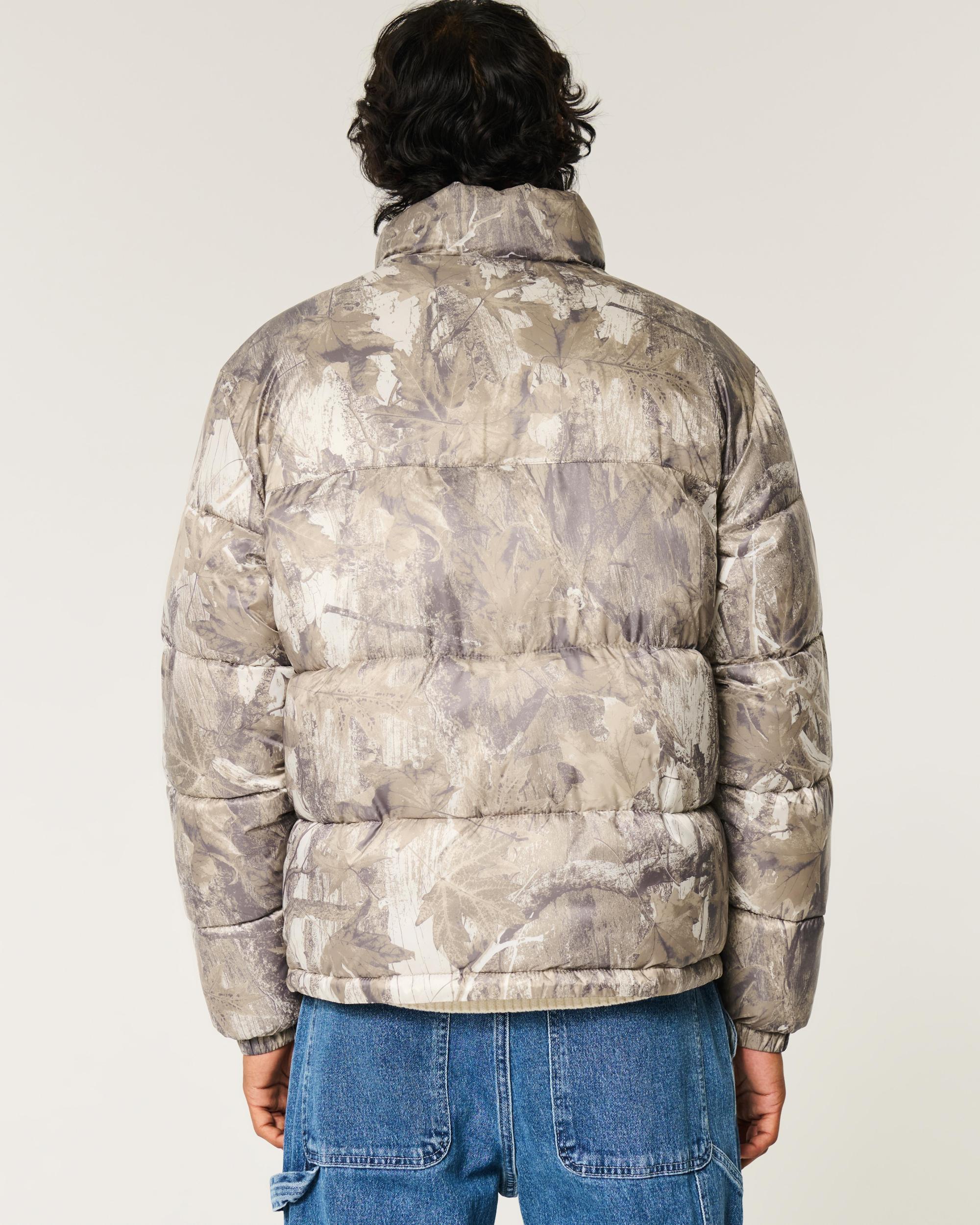 Boxy Mock-Neck Puffer Jacket Product Image