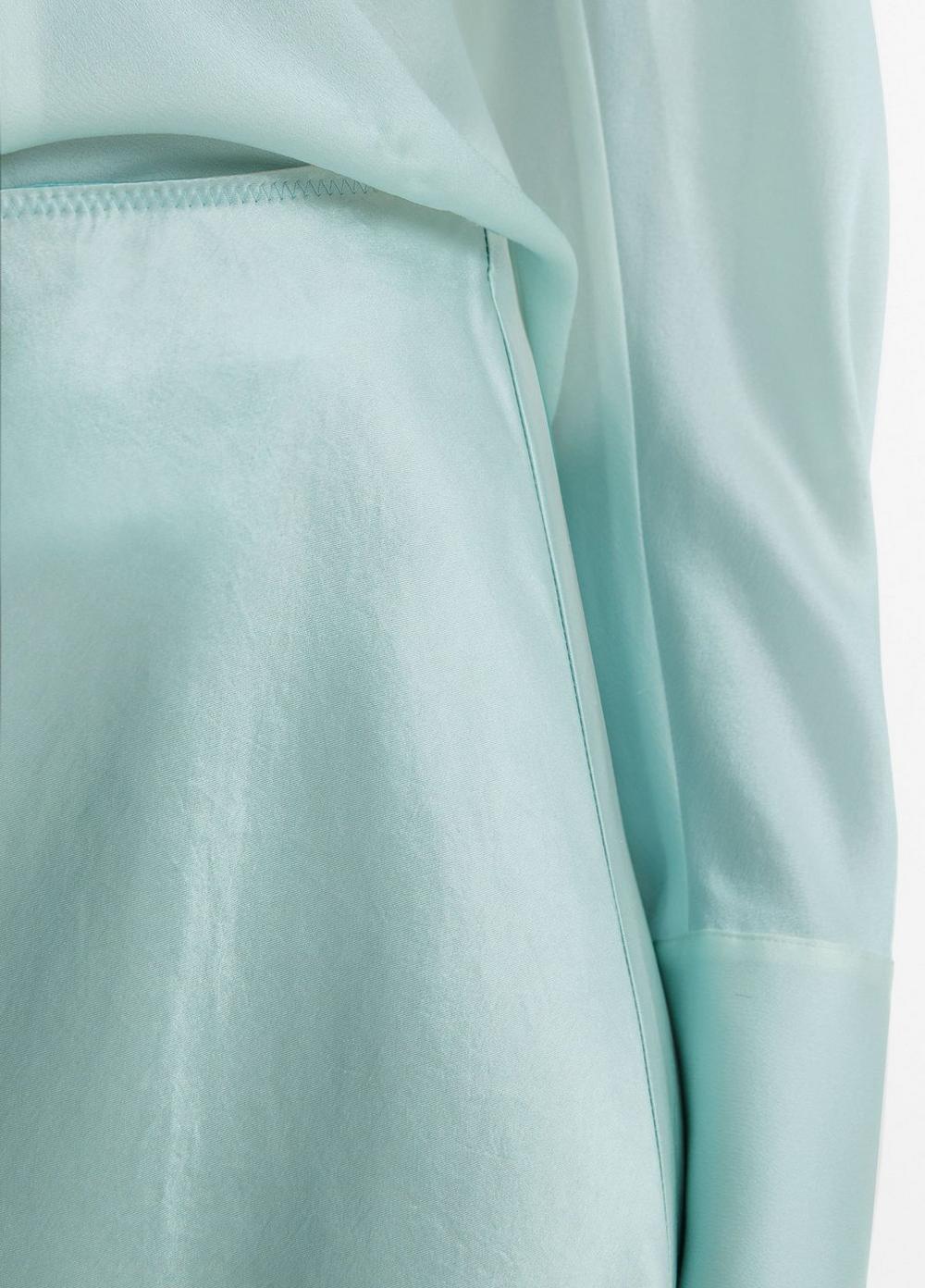 Lingerie-Detailed Satin Slip Skirt Product Image