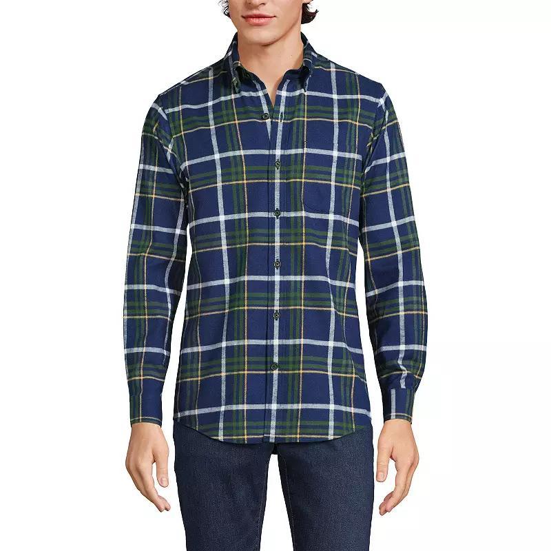 Men's Lands' End Traditional-Fit Flagship Flannel Shirt,  Product Image