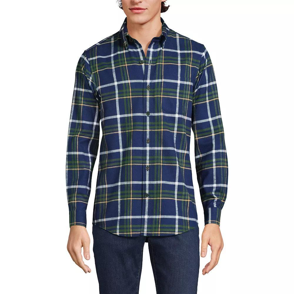 Men's Lands' End Traditional-Fit Flagship Flannel Shirt,  Product Image