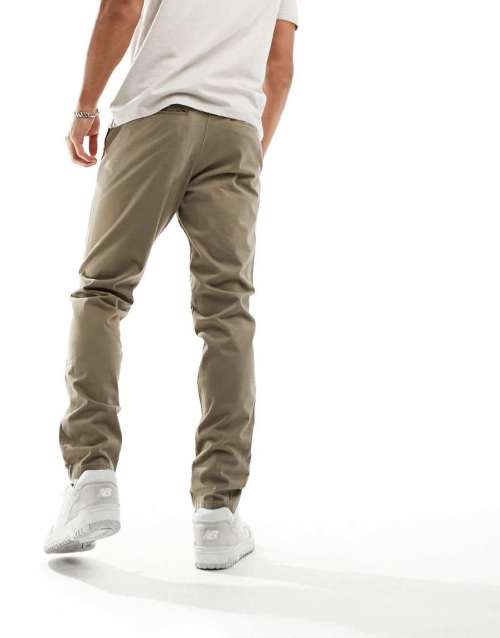Jack & Jones Intelligence slim fit chino in beige   Product Image