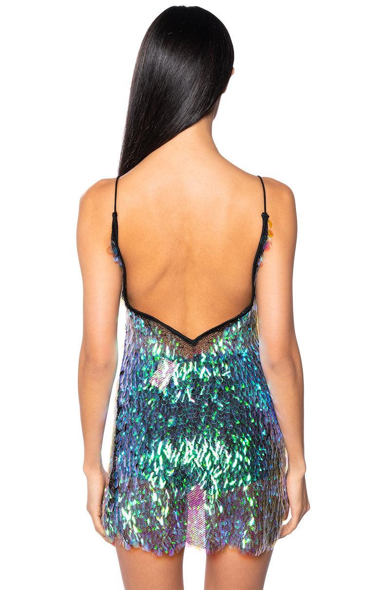 WHERE THE PEOPLE ARE SEQUIN MINI DRESS Product Image