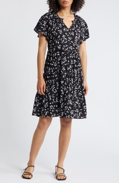 beachlunchlounge Womens Camila Floral Flutter Sleeve Dress Product Image