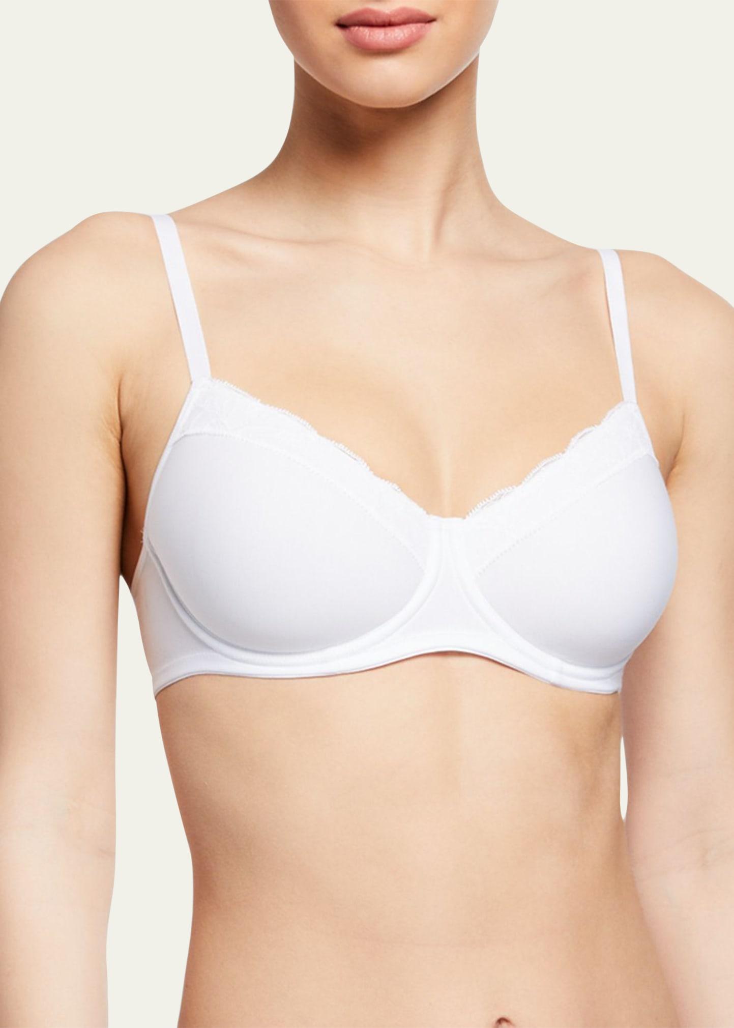 Cotton Lace Spacer T-Shirt Underwire Bra Product Image