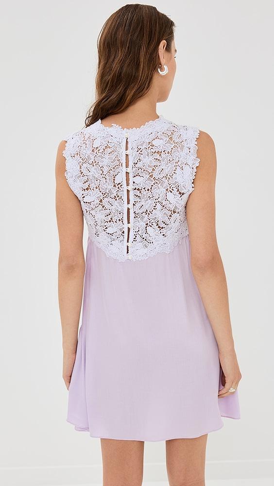 Kika Vargas Sarah Dress Lilac Viscose | Shopbop Product Image