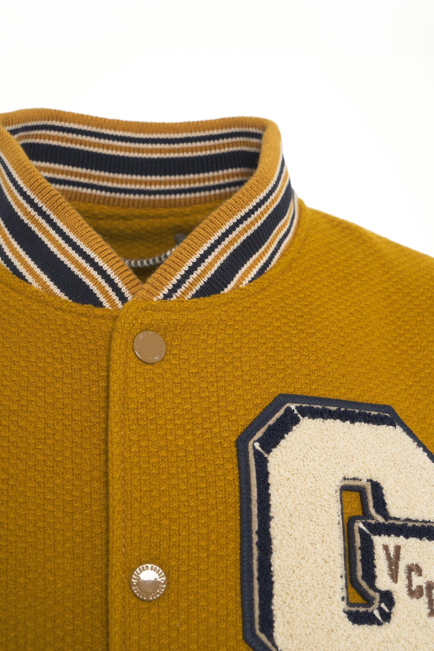 Bomber jacket with logo patch Product Image