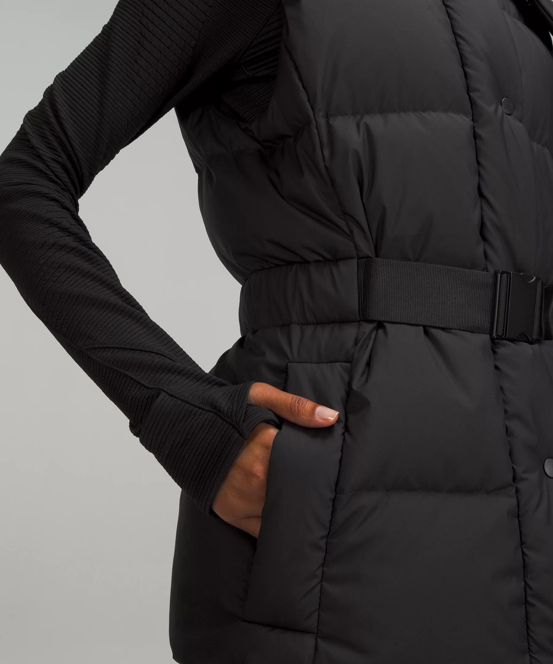 Wunder Puff Belted Waist 600-Down-Fill Vest Product Image