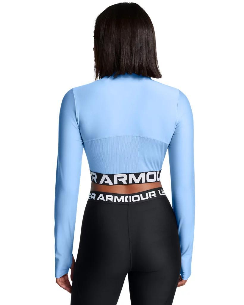 Women's HeatGear® Rib ¼ Zip Long Sleeve Product Image