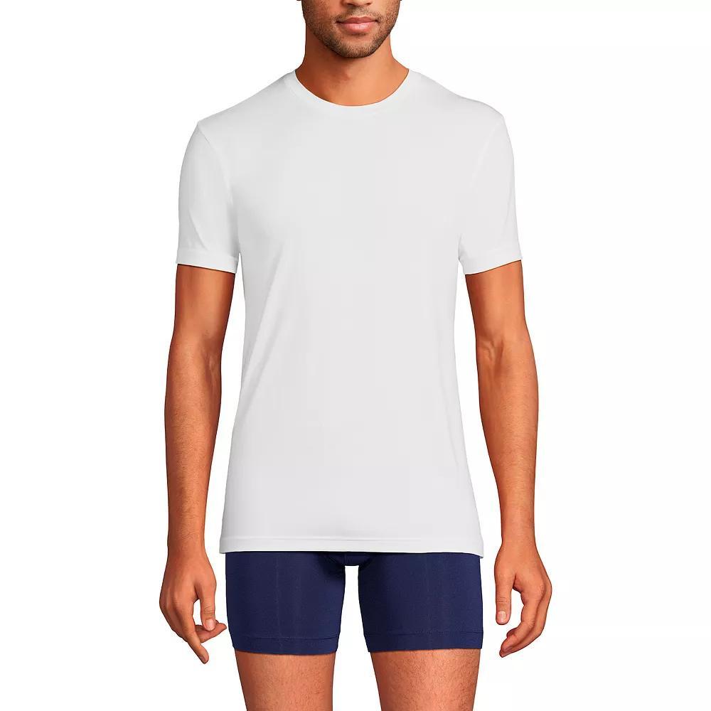 Men's Lands' End Flex Performance Crewneck Undershirt,  Product Image