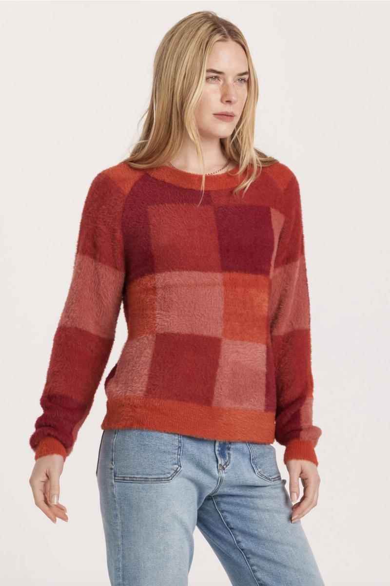 Tamera Checkered Sweater Product Image