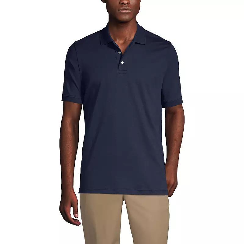 Big & Tall Lands' End School Uniform Short Sleeve Interlock Polo, Men's,  Product Image