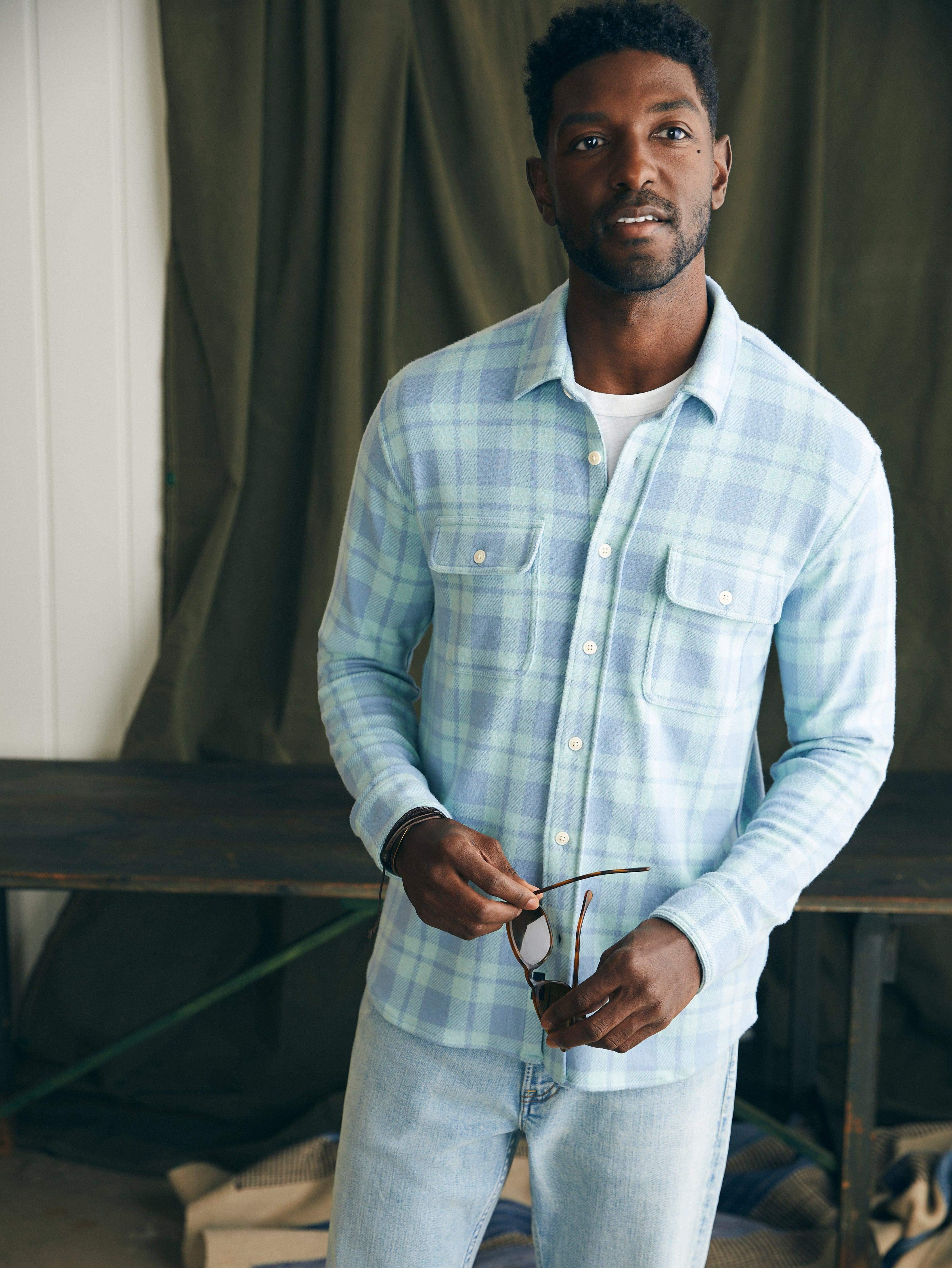 Legend™ Sweater Shirt (Tall) - Clearwater Coast Plaid Male Product Image