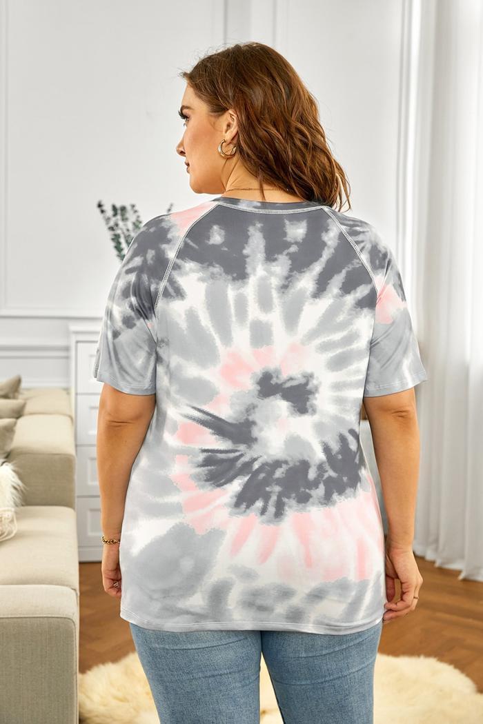 Tie-dye raglan sleeve top Product Image