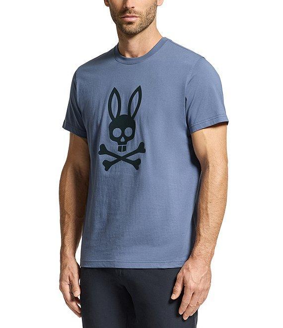 Psycho Bunny Payson Leather Logo Short Sleeve T-Shirt Product Image