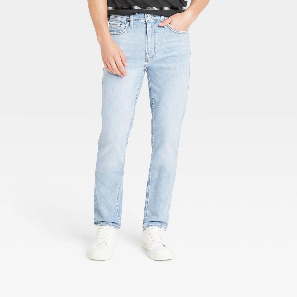 Mens Slim Fit Jeans - Goodfellow & Co Light Blue 30x34 Product Image