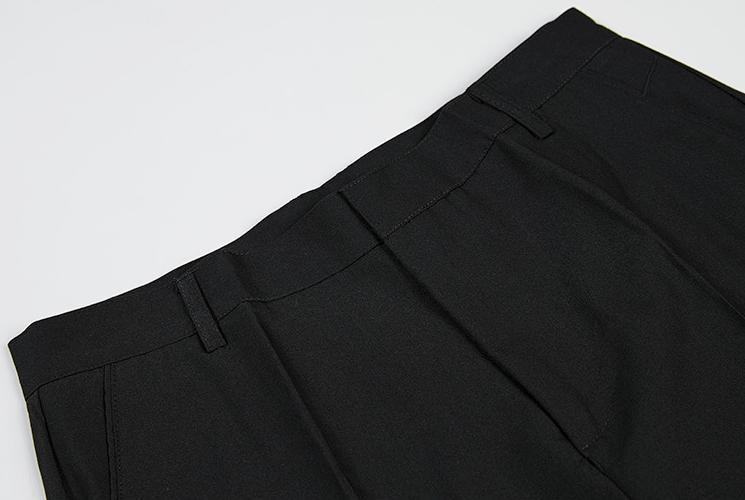 RT No. 3073 STRAIGHT DRAPE SLIT PANTS Product Image