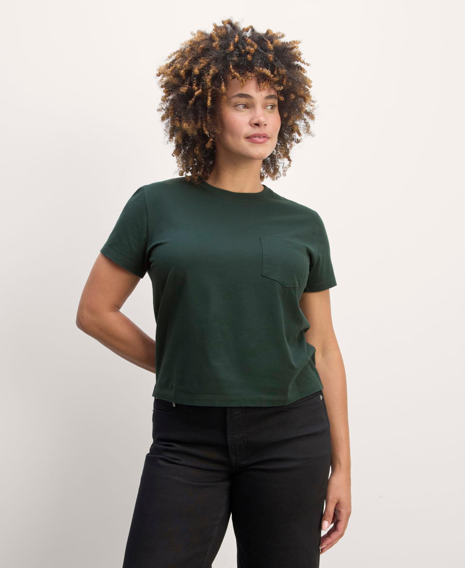 The Box-Cut Tee in Essential Cotton Product Image