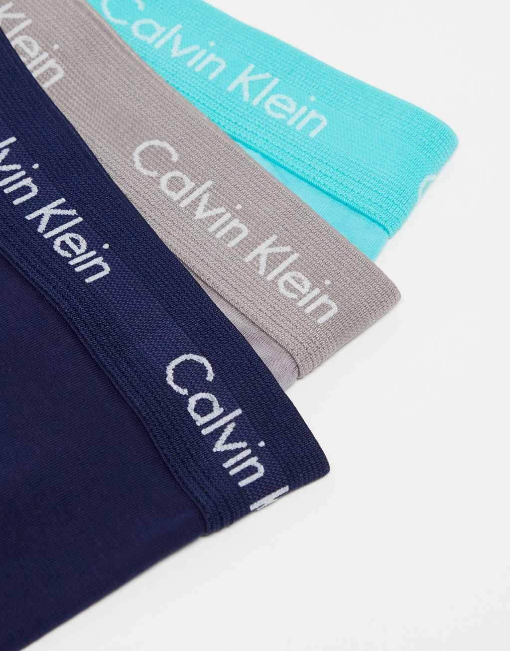 Calvin Klein cotton stretch trunks 3 pack in multi Product Image