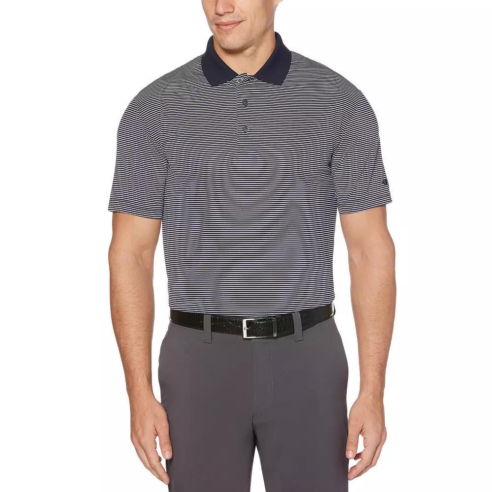 Men's Grand Slam Off Course Championship Striped Golf Polo, Size: Medium, Blue Product Image