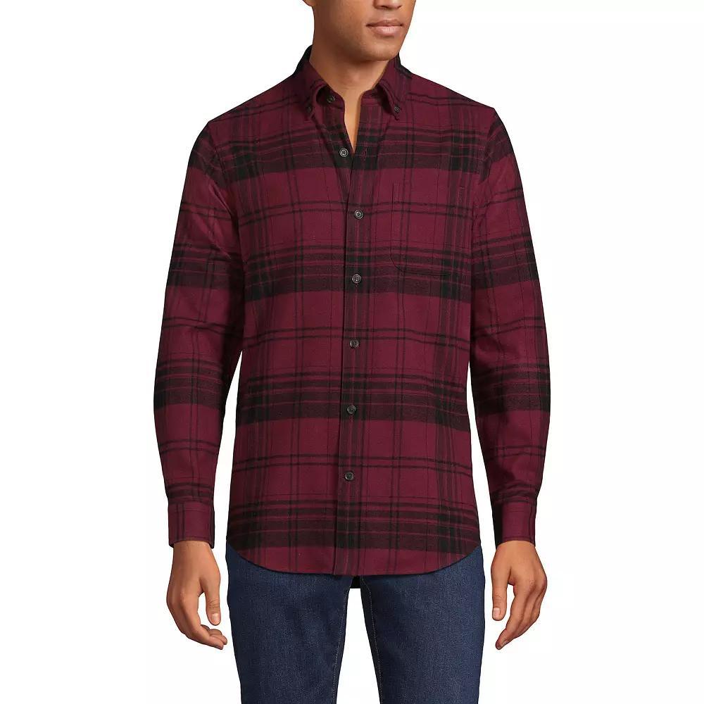 Men's Lands' End Traditional-Fit Flagship Flannel Shirt,  Product Image