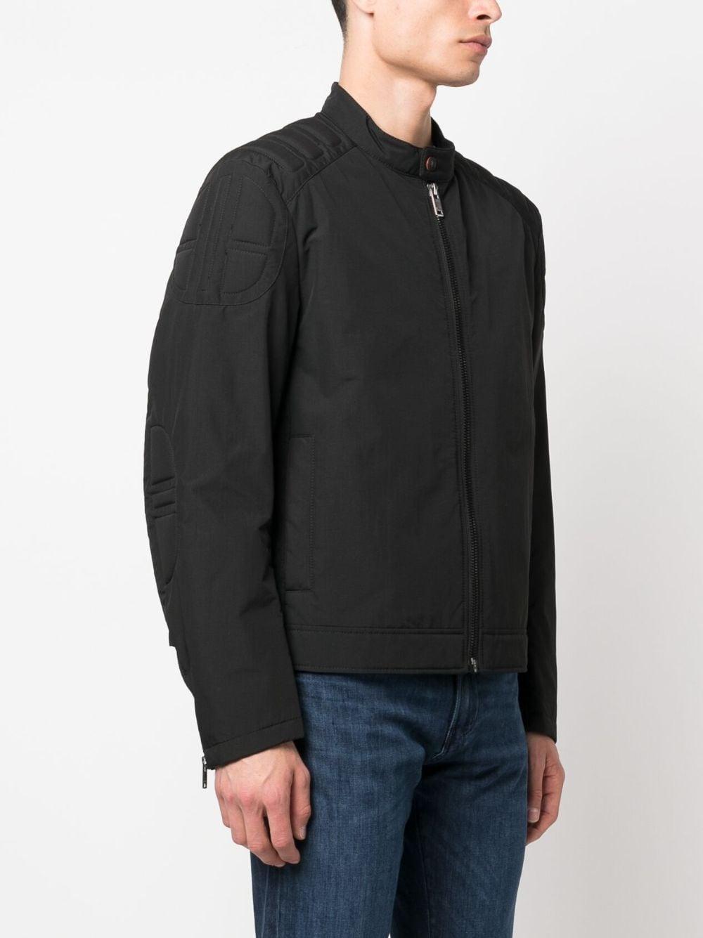 Logo-patch Zip-up Jacket In Black Product Image