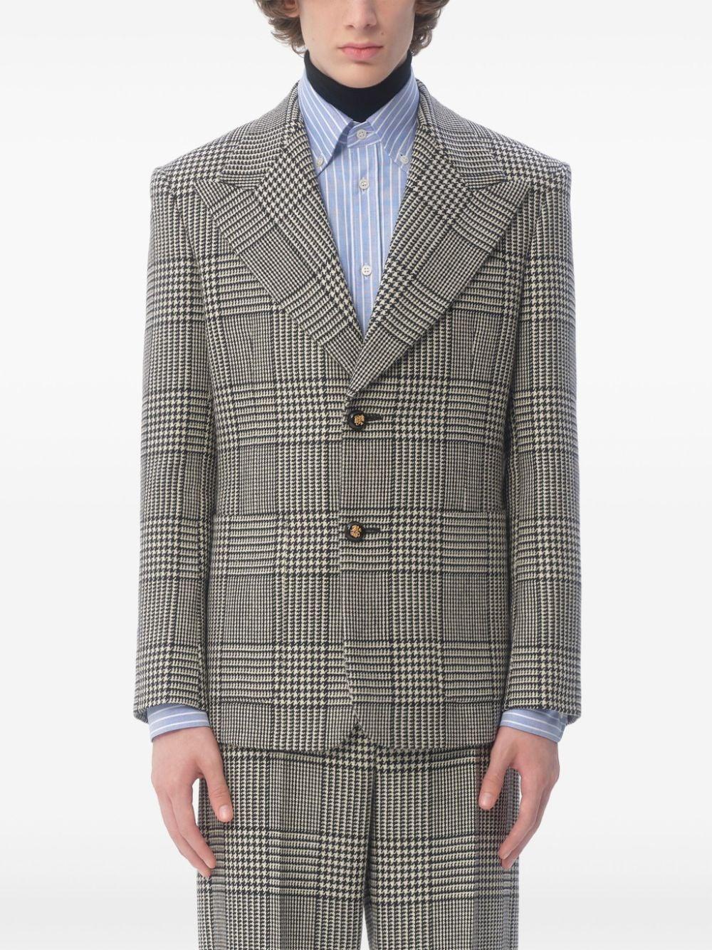 plaid check suit jacket  Product Image