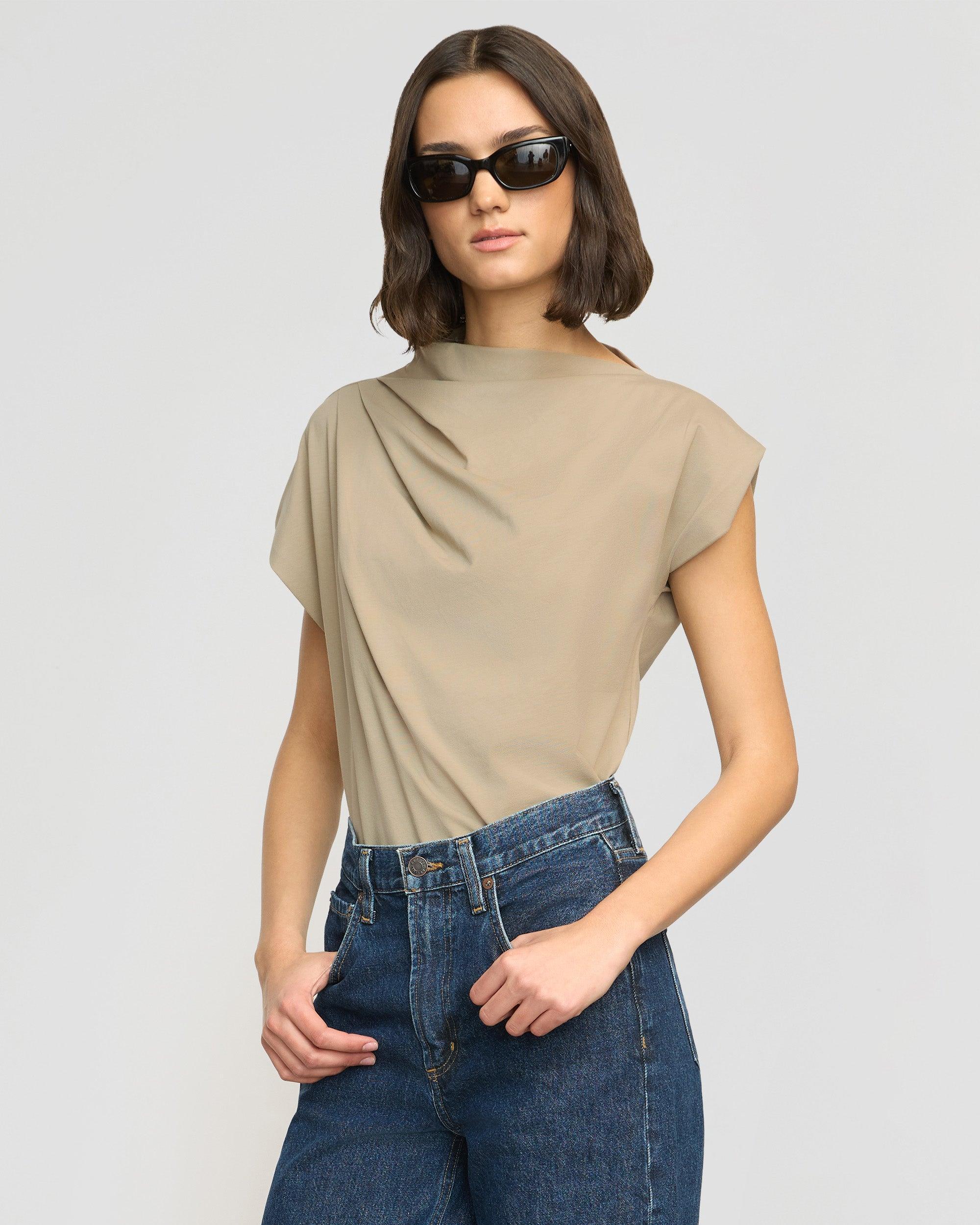 Kenny Asymmetric-Neck Tee Product Image