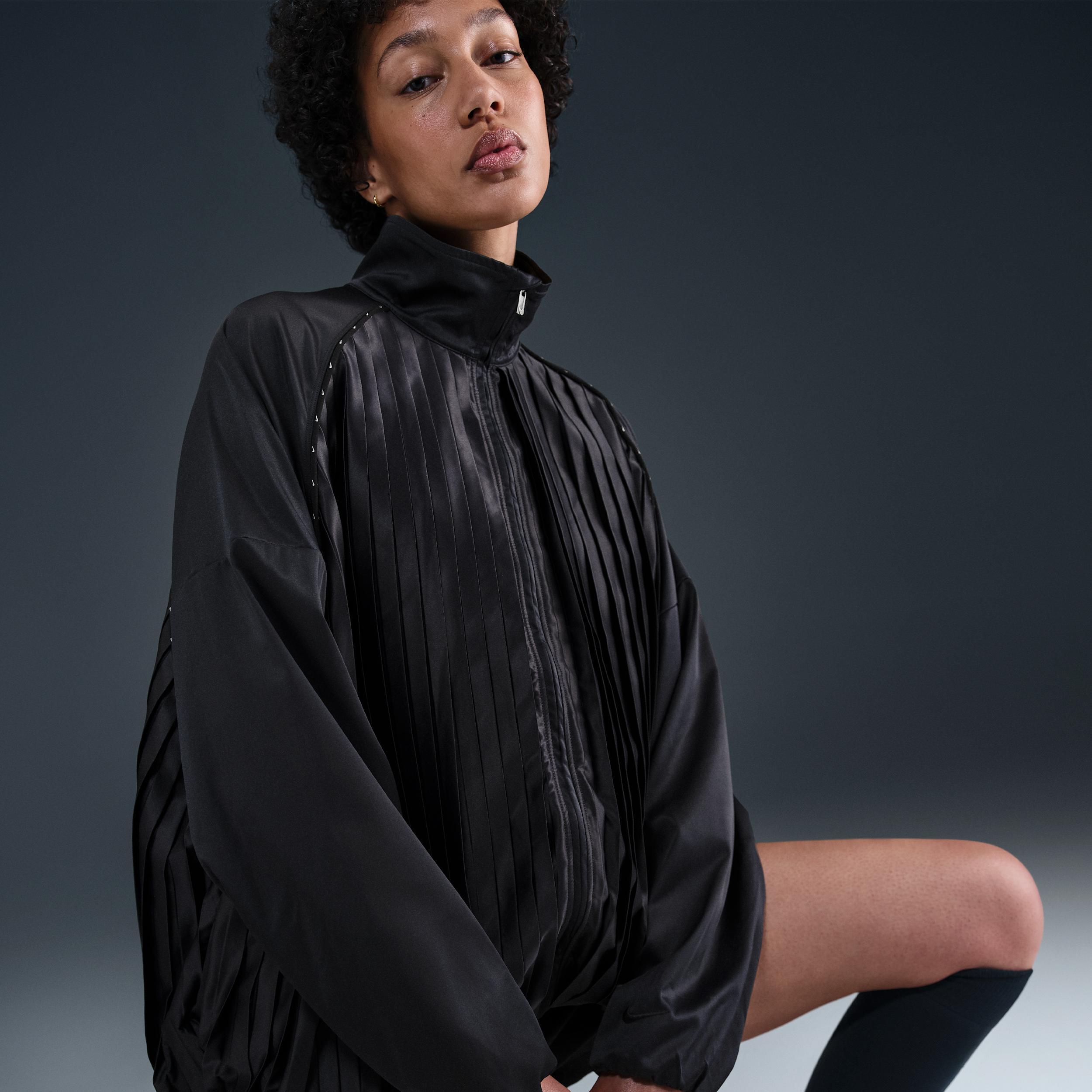 Womens Nike Sportswear Collection Pleated Track Jacket | HJ0516-133 Product Image