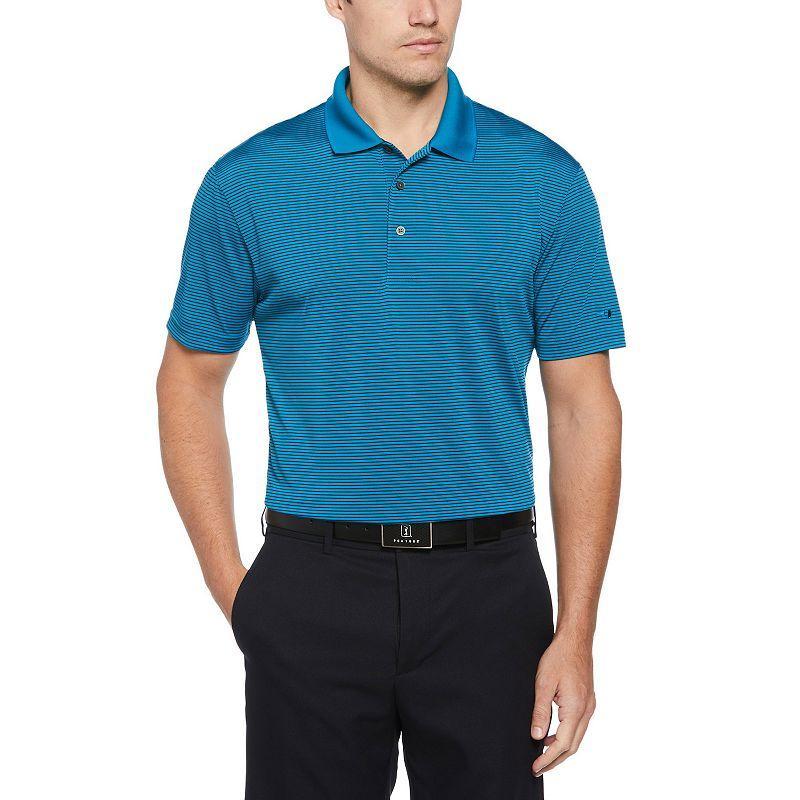 Mens Grand Slam Off Course Championship Striped Golf Polo Blue Product Image