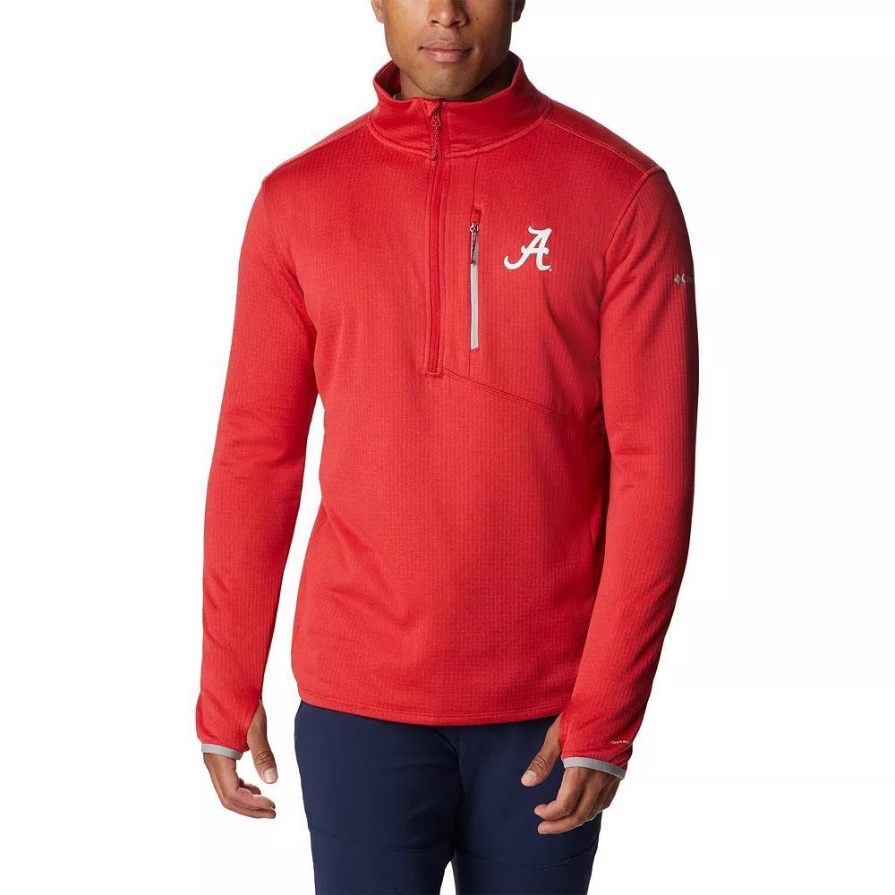 Men's Columbia Crimson Alabama Crimson Tide Park View Omni-Wick Half-Zip Top,  Product Image