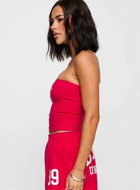 Boston University Tube Top Red Product Image